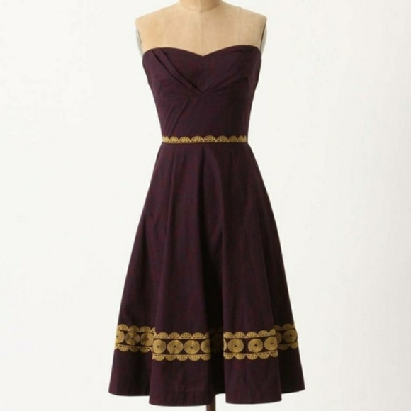 Anthropologie Dresses & Skirts - Anthropologie GFS Aubergine Sky Dress